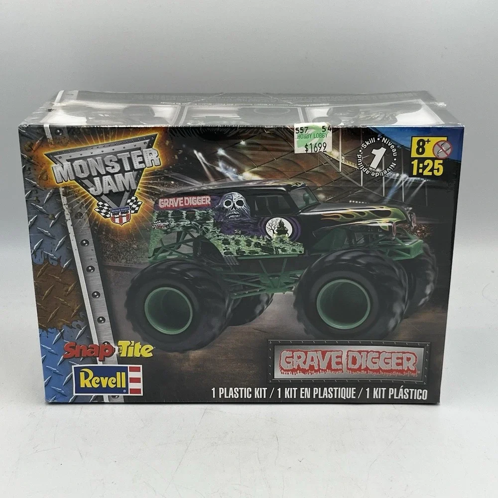 Revell Snap Tite MAX Monster Jam Grave Digger 1:25 Plastic Model Kit NEW